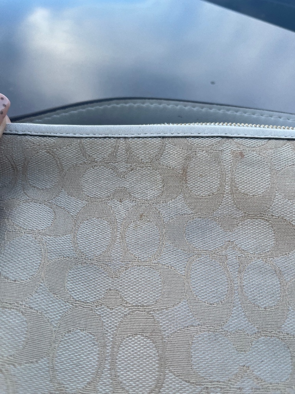 Coach tan Medium size putse